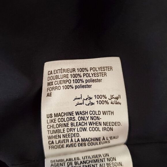 INC Ruffled Button-Front Midi Dress in Navy. - Picture 14 of 14